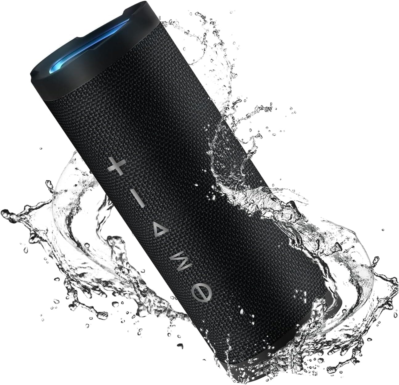 Vanzon Bluetooth Speaker, V40 Wireless Portable Bluetooth Speaker with IPX7 Waterproof, 24W HiFi Stereo Sound,24H Playtime, LED Lights and TWS Dual Pairing, Suitable for Travel,Home & Outdoors