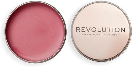 Revolution, Balm Glow, Multi-Use Cream Balm, Dewy Natural Finish for Cheeks, Lips & Lids, Sheer Color, Rose Pink, Vegan & Cruelty-Free, 1.12 oz